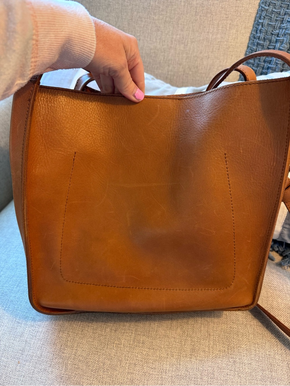 Madewell The Sydney Tote English Saddle Leather - Picture 6 of 8